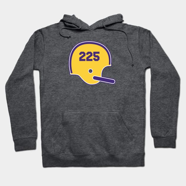 Louisiana State University Area Code Helmet Hoodie by Rad Love